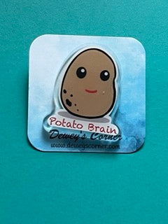 Potato Brain Pin